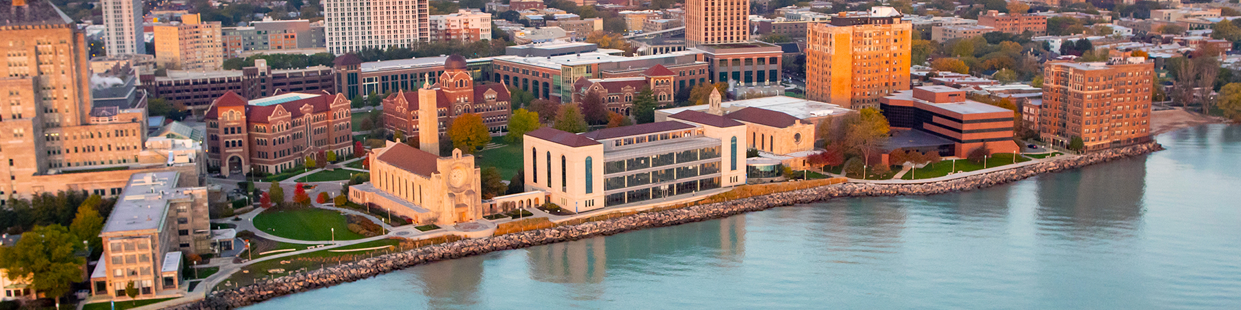 Aerial View of Loyola University Chicago's Lakeshore Campus Aerial View of Loyola University Chicago's Lakeshore Campus